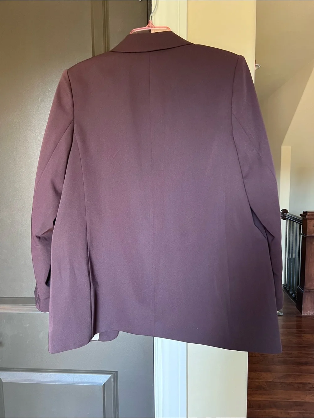 𝑵𝑾𝑶𝑻 H&M Casual Jacket Blazer Deep Plum size Medium Lined Twill New!
